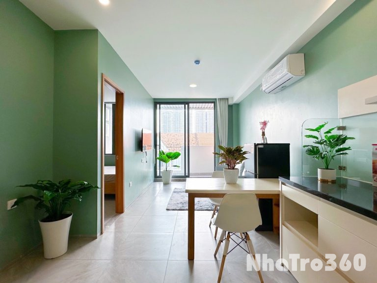 Căn Hộ 1PN + 1PK Full Nội Thất Ban Công Sân Bay