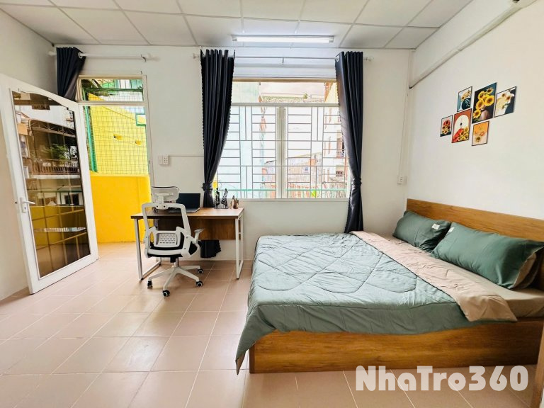 Studio ban công lớn Q10 - gần Đh Bách Khoa, Đh Huflit, Vạn Hạnh Mall, Công Trường Dân Chủ,...