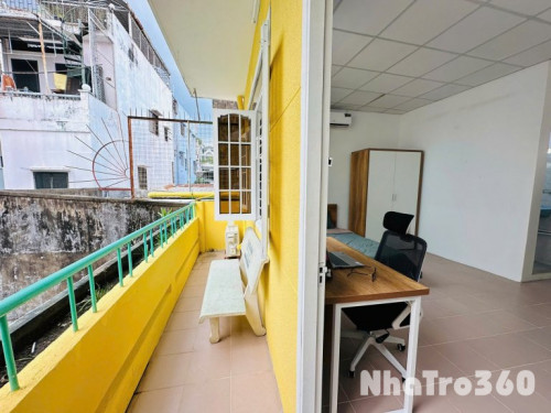 Studio ban công lớn Q10 - gần Đh Bách Khoa, Đh Huflit, Vạn Hạnh Mall, Công Trường Dân Chủ,...