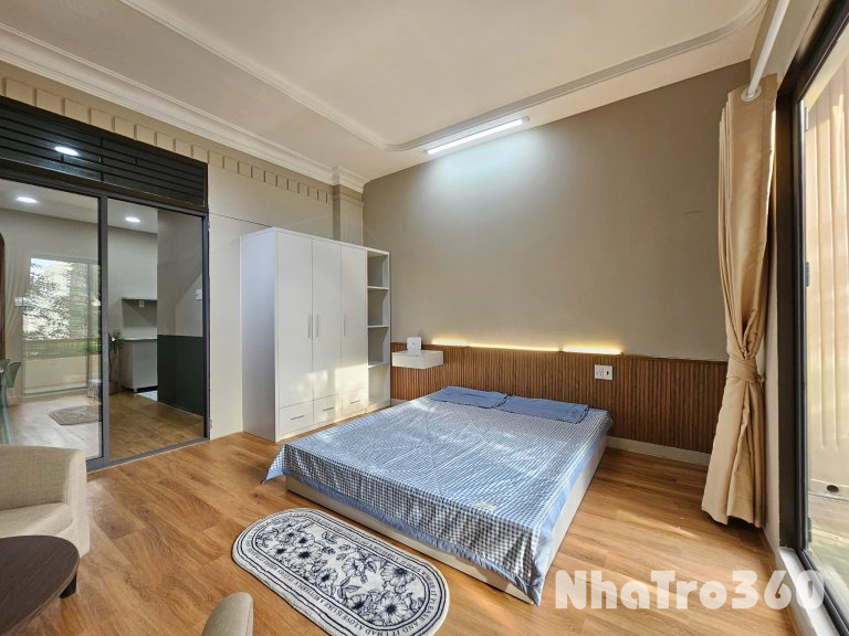 Cho thuê căn hộ 1PN, ban công, Q4, Đường Khánh Hội, gần Cầu Ông Lãnh, Cầu Kênh Tẻ, Công Viên Khánh Hội