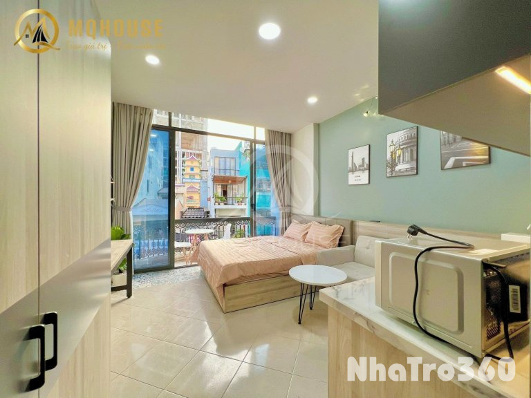 Studio ban công máy giặt riêng, gần chợ Bến Thành, Pullman, cầu Ông Lãnh, Bùi Viện,...