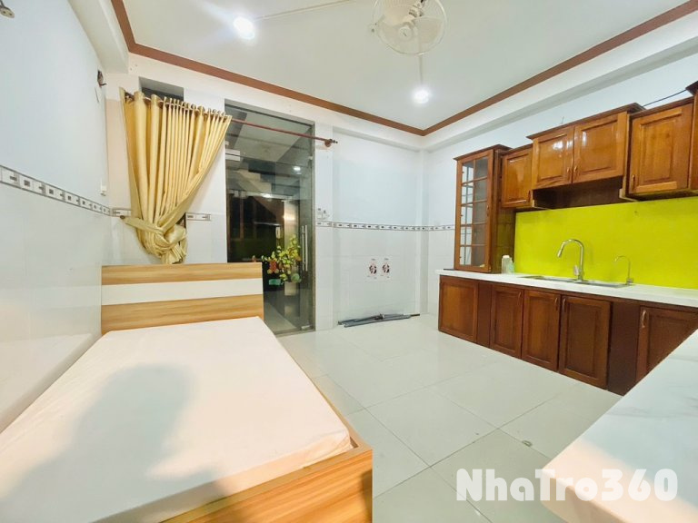 Studio full nội thất dưới trệt,tiện di chuyển