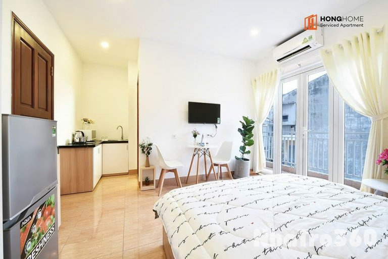 Cho thuê căn hộ quận 1 ban công full nội thất