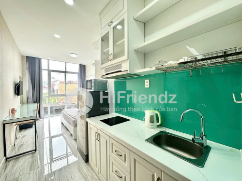 Cho thuê studio full nội thất Q1, gần chợ Thái Bình, Nowzone, vòng xoay Lý Thái Tổ