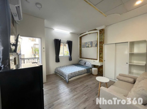 Cho thuê căn 1PN - ban công - máy giặt riêng, gần Vạn Hạnh Mall, cầu vượt 3/2, Đh Bách Khoa, Đh Huflit,...