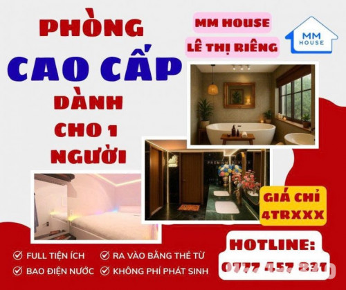 PHÒNG 1 NGƯỜI LÊ THỊ RIÊNG Q.1, NT TIỆN NGHI