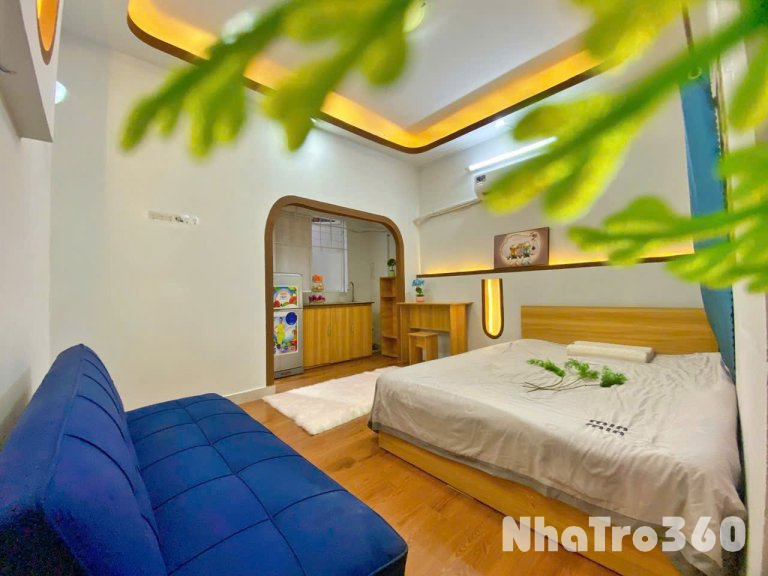 Cho thuê phòng studio tách bếp 40m2 full nội thất đường Bàu Cát gần ngã tư Bảy Hiền.