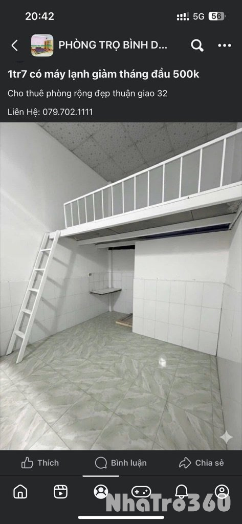 Cho thuê phòng trọ thuận giao 32