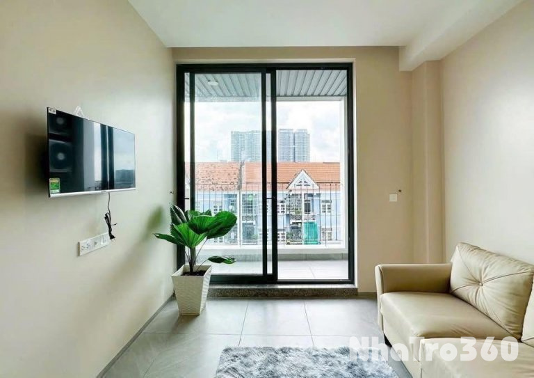 Cho thuê studio có ban công thoáng mát gần sân bay