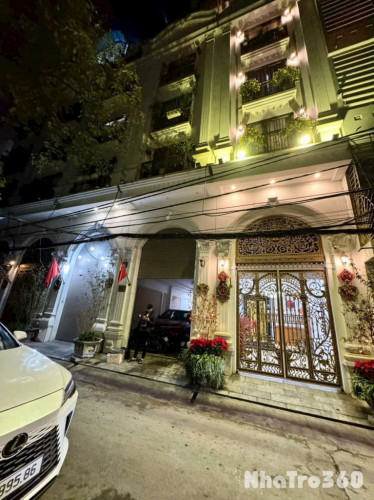 Cho thuê nhà Mặt ngõ ô tô Tân Mai 8 tầng thang máy x 45m2, 30 triệu