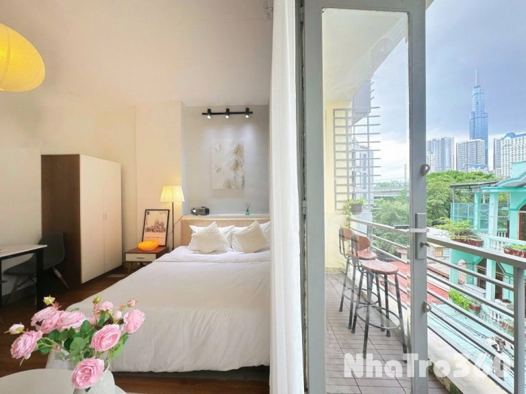 Stu full nội thất cửa sổ ban công thoáng, Tân Bình