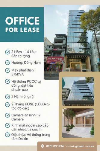 CHO THUÊ VĂN PHÒNG CAO CẤP – WINGS TOWER