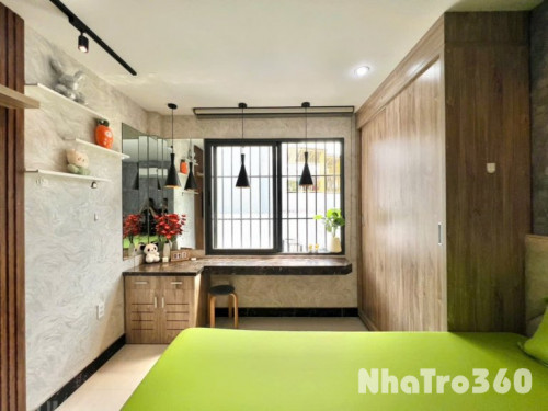 Căn hộ full nội thất, cửa sổ, ngay nguyễn cư trinh