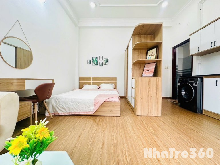Studio ban công máy giặt riêng gần etown tân bình