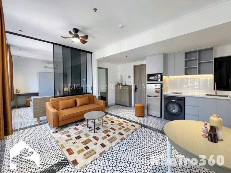 Studio full nội thất máy giặt riêng gần sân bay