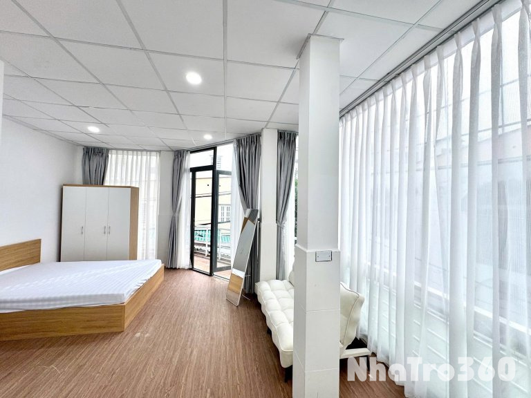 Cho thuê căn Studio full cửa sổ ban công Q8, ngay cầu Nguyễn Văn Cừ, Parcmall, cầu Kênh Xáng, cầu Rạch Ông, Đh Công Nghệ SG…
