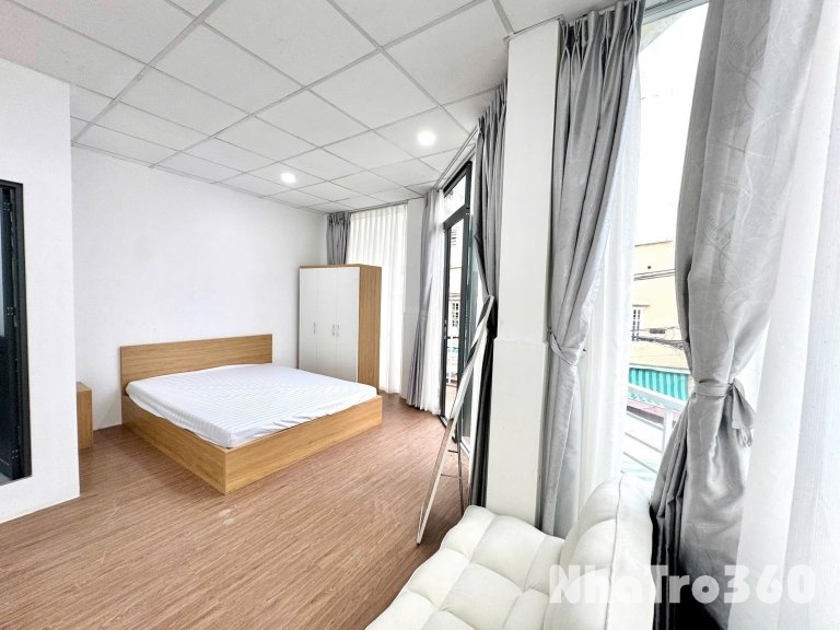 Cho thuê căn Studio full cửa sổ ban công Q8, ngay cầu Nguyễn Văn Cừ, Parcmall, cầu Kênh Xáng, cầu Rạch Ông, Đh Công Nghệ SG…