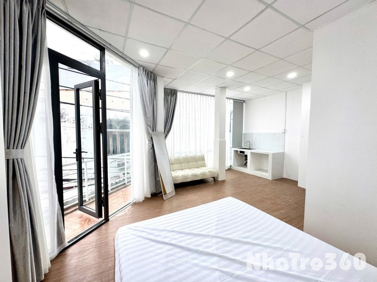 Cho thuê căn Studio full cửa sổ ban công Q8, ngay cầu Nguyễn Văn Cừ, Parcmall, cầu Kênh Xáng, cầu Rạch Ông, Đh Công Nghệ SG…