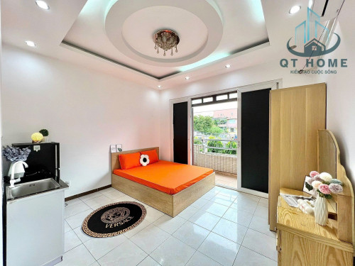 Cho thuê căn hộ ban công, Q1, đường Nguyễn Văn Cừ, gần Công Viên 23/9, cầu Nguyễn Văn Cừ, ĐH Sài Gòn