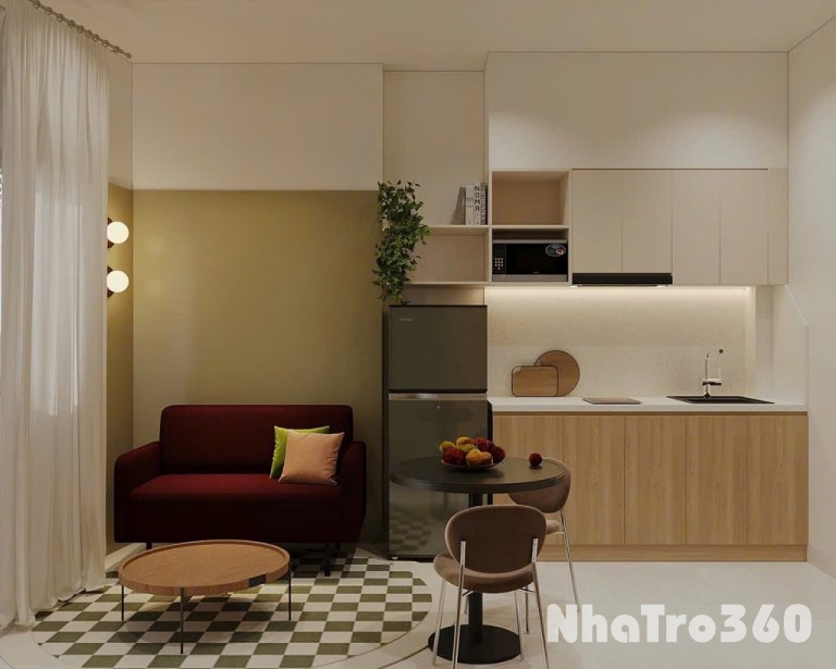CĂN HỘ 1 PHÒNG NGỦ CHO THUÊ FULL NỘI THẤT-TÂN BÌNH