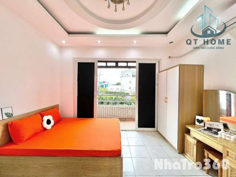 Cho thuê căn Studio Ban công ngay chân cầu Nguyễn Văn Cừ, gần Nowzone, Đh Sài Gòn, Đh Sư Phạm, Đh KHTN…