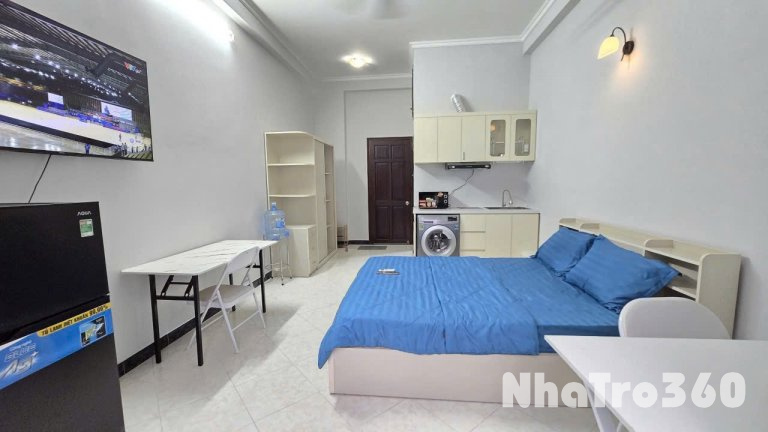 Cho thuê căn Studio ban công Q1, gần cầu Ba Son, Thảo Cầm Viên, chợ Bến Thành, vòng xoay Điện Biên Phủ