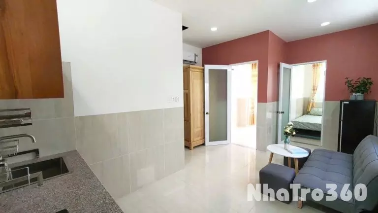 Cho thuê căn hộ 2PN, ban công, Q4, Đường Lê Văn Linh, gần ĐH Luật, ĐH Nguyễn Tất Thành, Chợ Xóm Chiếu