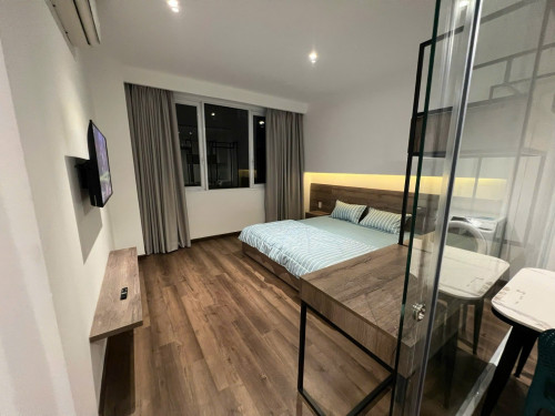 Cho thuê căn hộ 1PN Cửa sổ thoáng Q1 gần cầu Ông Lãnh, cầu Calmette, chợ Bến Thành, Bùi Viện