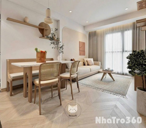 CHO THUÊ PHÒNG 1PN FULL NỘI THẤT NGAY NHÀ GA T3,TB