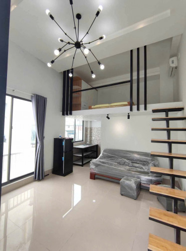 Cho thuê căn hộ Duplex Cửa sổ thoáng Q4 gần cầu Kênh Tẻ, cầu Ông Lãnh, cầu Calmette