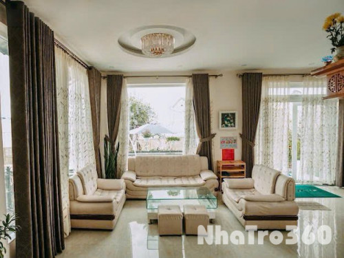 Cho thuê villa sân vườn 9 phòng ngủ full nội thất cao cấp phường 8 Đà Lạt giá 30 triệu