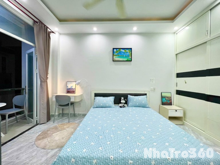 Cho thuê căn hộ Studio Ban công đẹp Q8 gần cầu chữ Y, cầu Nguyễn Văn Cừ, chợ Rạch Ông, Parc Mall