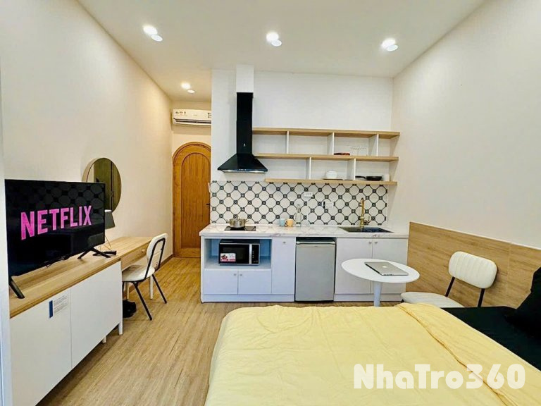 Cho thuê studio quận 1, full nội thất, cửa sổ lớn