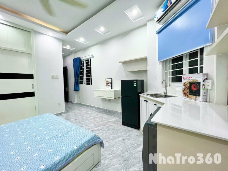 Cho thuê căn hộ Studio Ban công đẹp Q8 gần cầu chữ Y, cầu Nguyễn Văn Cừ, chợ Rạch Ông, Parc Mall