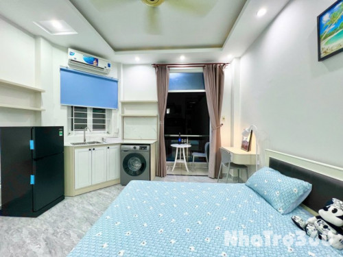 Cho thuê căn hộ Studio Ban công đẹp Q8 gần cầu chữ Y, cầu Nguyễn Văn Cừ, chợ Rạch Ông, Parc Mall
