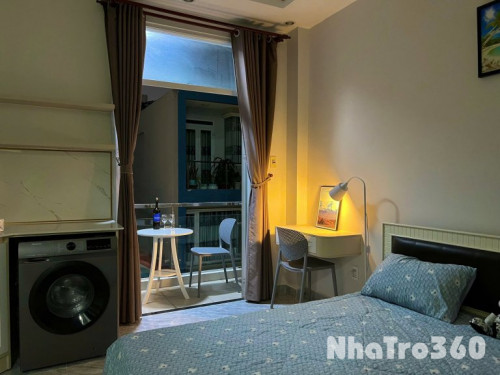 Cho thuê căn hộ Studio Ban công đẹp Q8 gần cầu chữ Y, cầu Nguyễn Văn Cừ, chợ Rạch Ông, Parc Mall