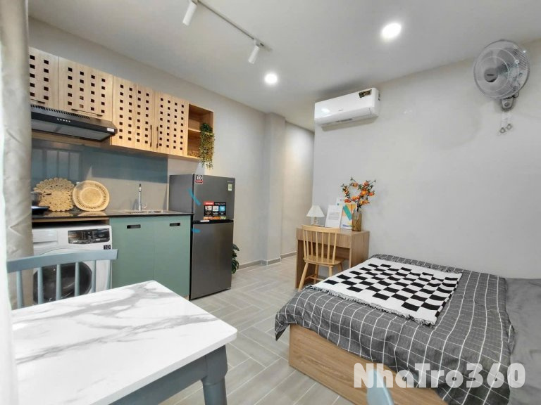 Cho thuê căn hộ Studio Cửa sổ lớn Q1 gần công viên 23 tháng 9, chợ Bến Thành, Ngã Năm Cống Quỳnh