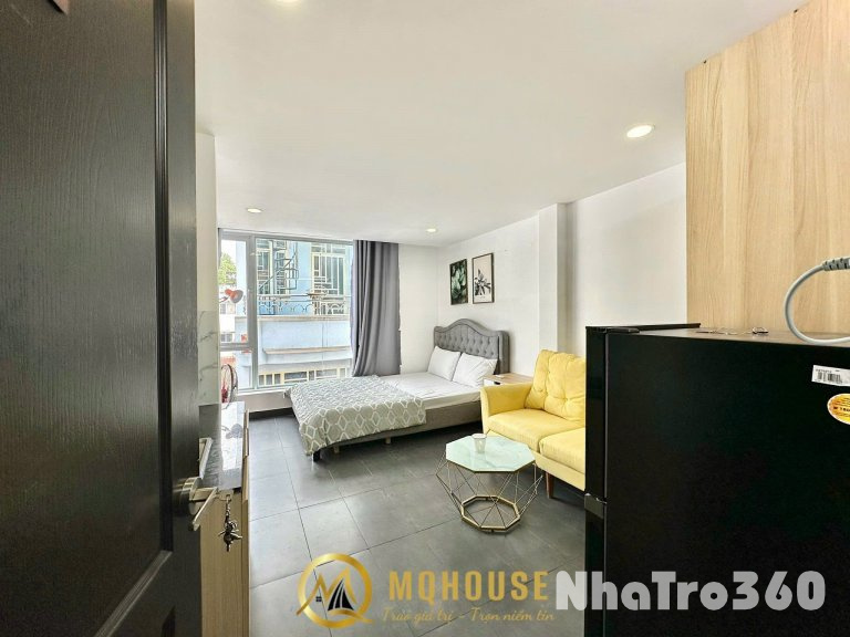Cho thuê căn Studio cửa sồ trời Q1, gần chợ Bến Thành, Pullman, cầu Nguyễn Văn Cừ, cầu Ông Lãnh, Bùi Viện