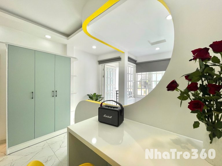 Cho thuê căn hộ Studio Ban công, máy giặt riêng Q1 gần cầu Nguyễn Văn Cừ, công an Thành Phố, Nowzone