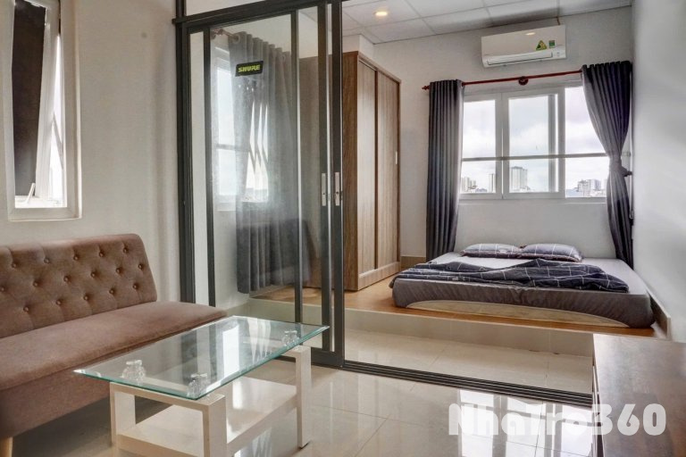 Cho thuê căn hộ 1PN Cửa sổ thoáng Q4 gần cầu Ông Lãnh, cầu Calmette, cầu Nguyễn Văn Cừ