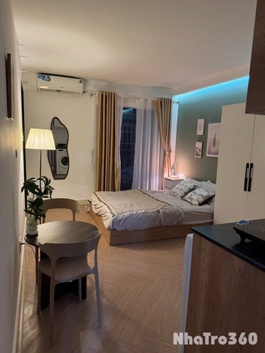 Cho thuê studio cửa sổ lớn quận 1, full nội thất