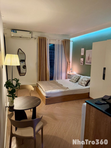 Cho thuê studio cửa sổ lớn quận 1, full nội thất