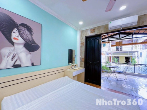 Phòng ban công 45m2 quận 1 gần ngã 6 phù đổng