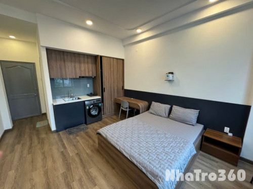 Cho thuê căn hộ Studio Ban công, máy giặt riêng Q1 gần cầu Thị Nghè, vòng xoay Điện Biên Phủ, UEH