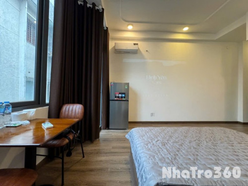 Cho thuê căn hộ Studio Ban công, máy giặt riêng Q1 gần cầu Thị Nghè, vòng xoay Điện Biên Phủ, UEH