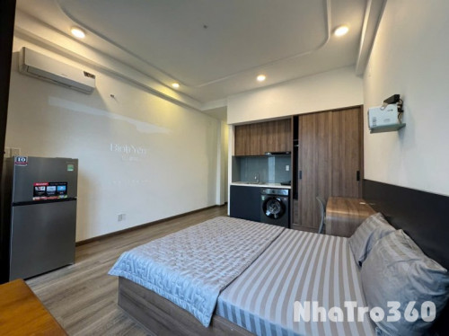 Cho thuê căn hộ Studio Ban công, máy giặt riêng Q1 gần cầu Thị Nghè, vòng xoay Điện Biên Phủ, UEH