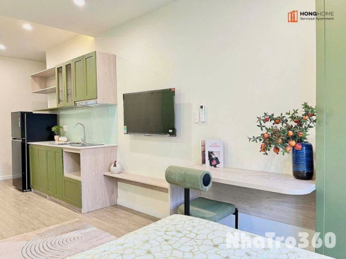 Cho thuê studio quận 1 cửa sổ lớn, full nội thất