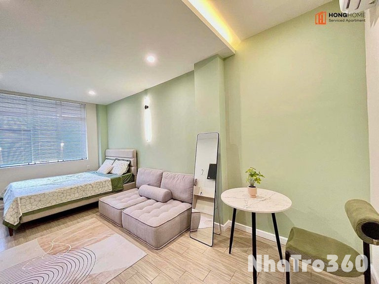 Cho thuê studio quận 1 cửa sổ lớn, full nội thất