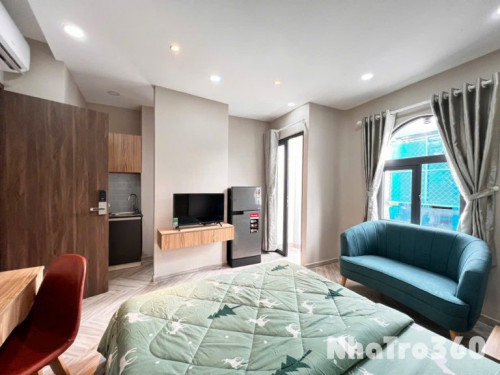 Căn Hộ Studio Full Nội Thất Ban Công Thoáng Rộng