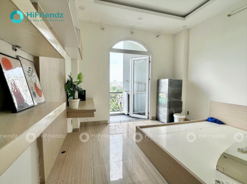 Cho thuê căn hộ Studio Ban công, Tách bếp Q4 gần ĐH Luật, ĐH Nguyễn Tất Thành, cầu Tân Thuận